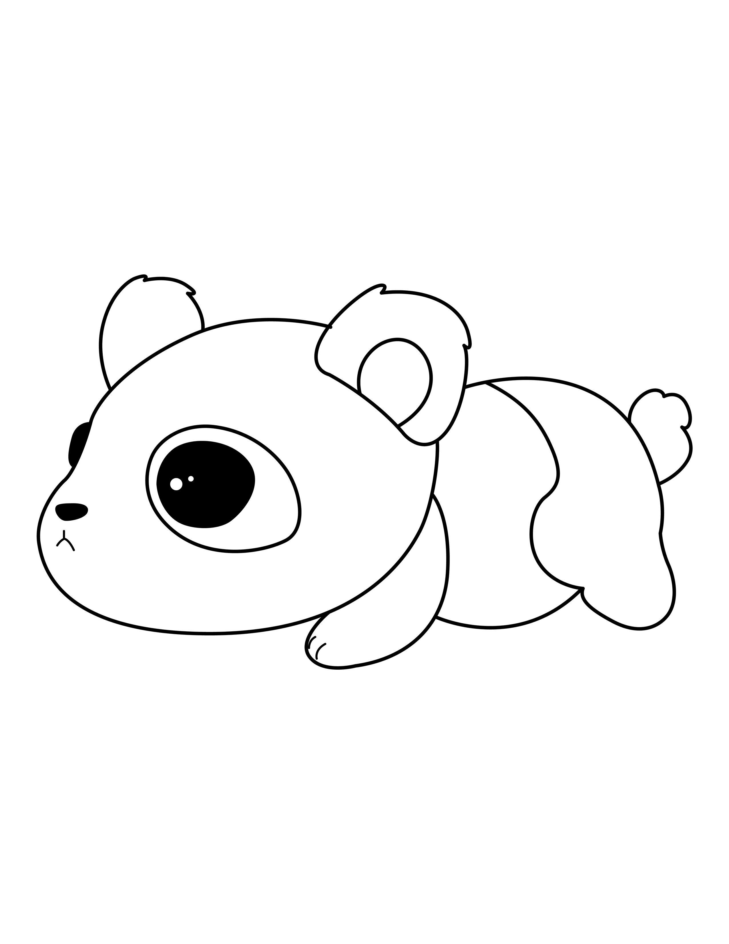 Panda coloring page
