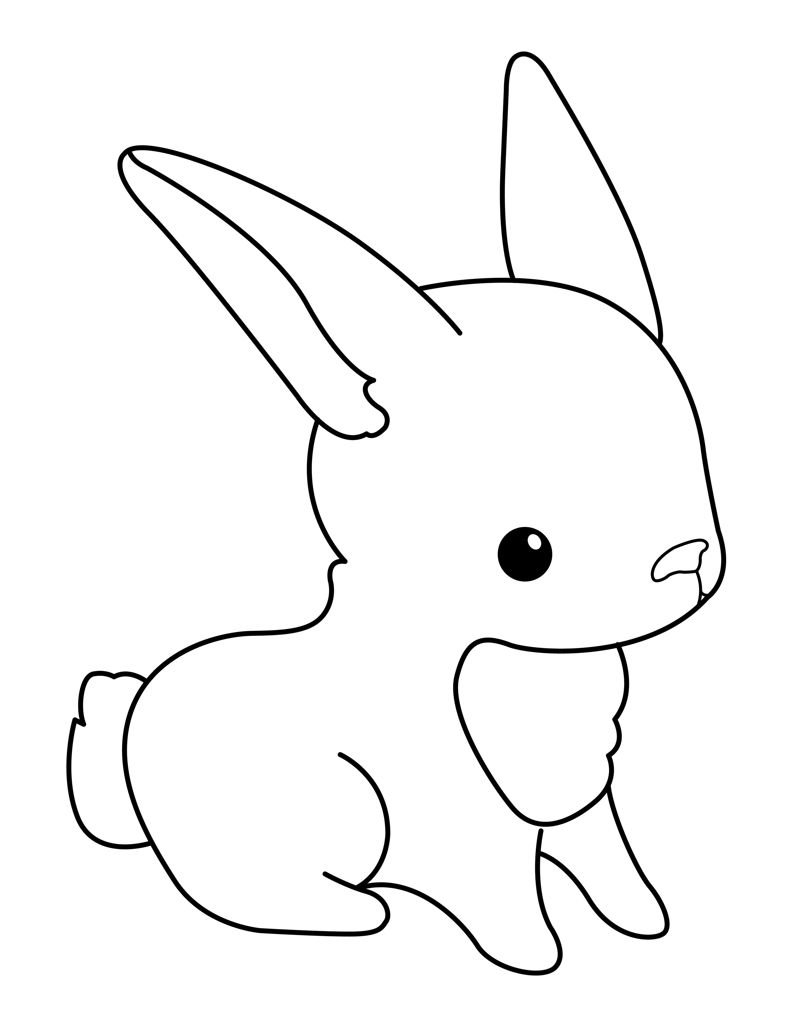 Rabbit coloring page