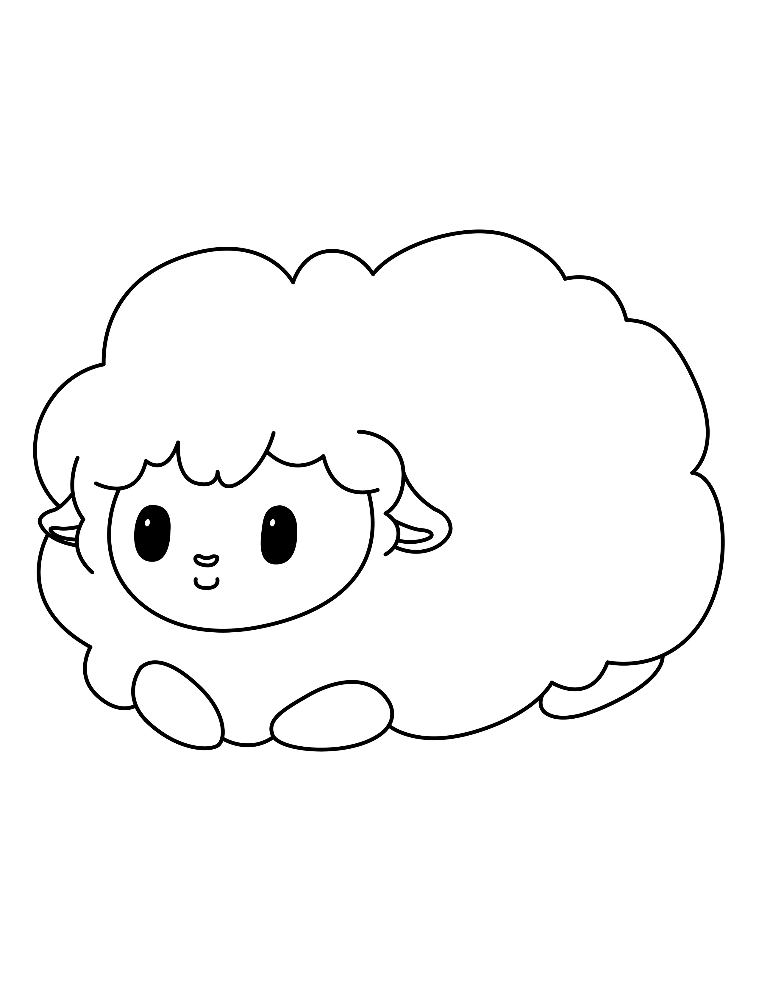 Sheep coloring page