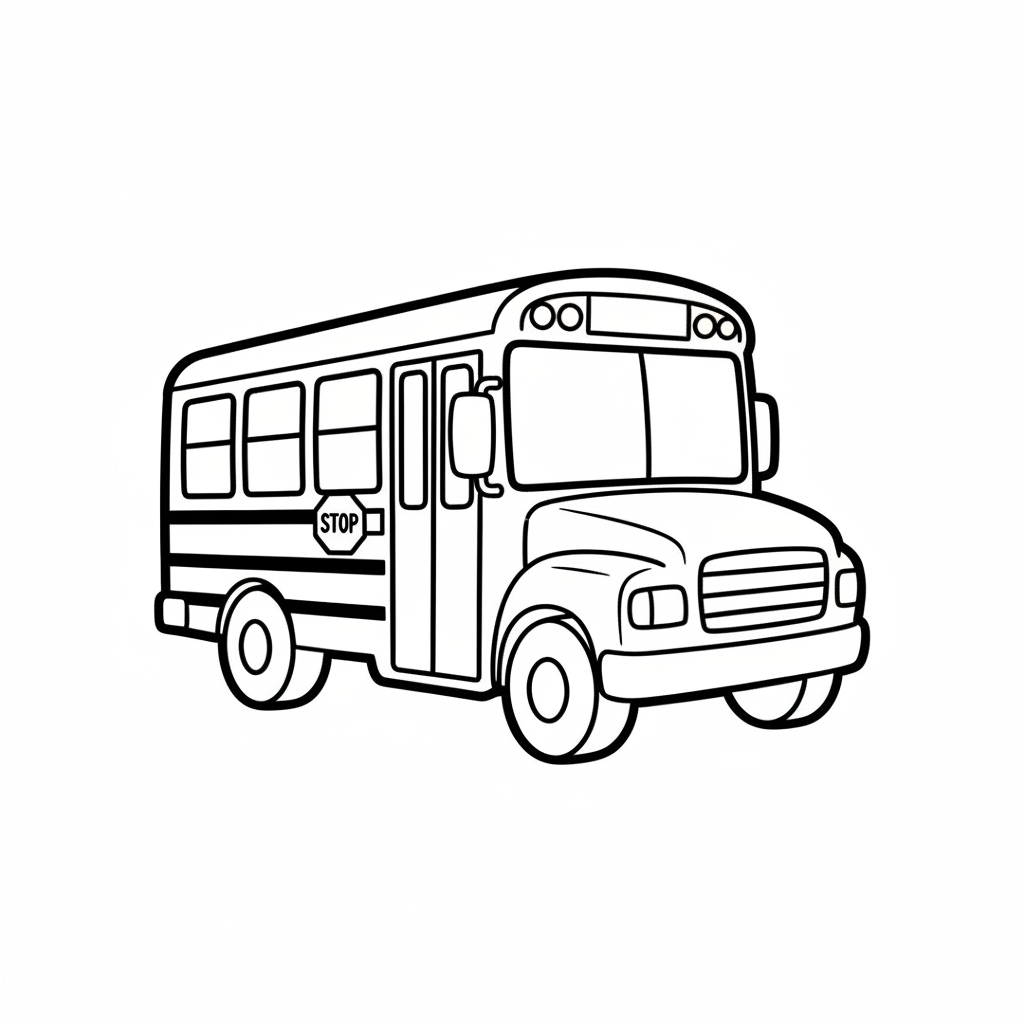 School Bus coloring page