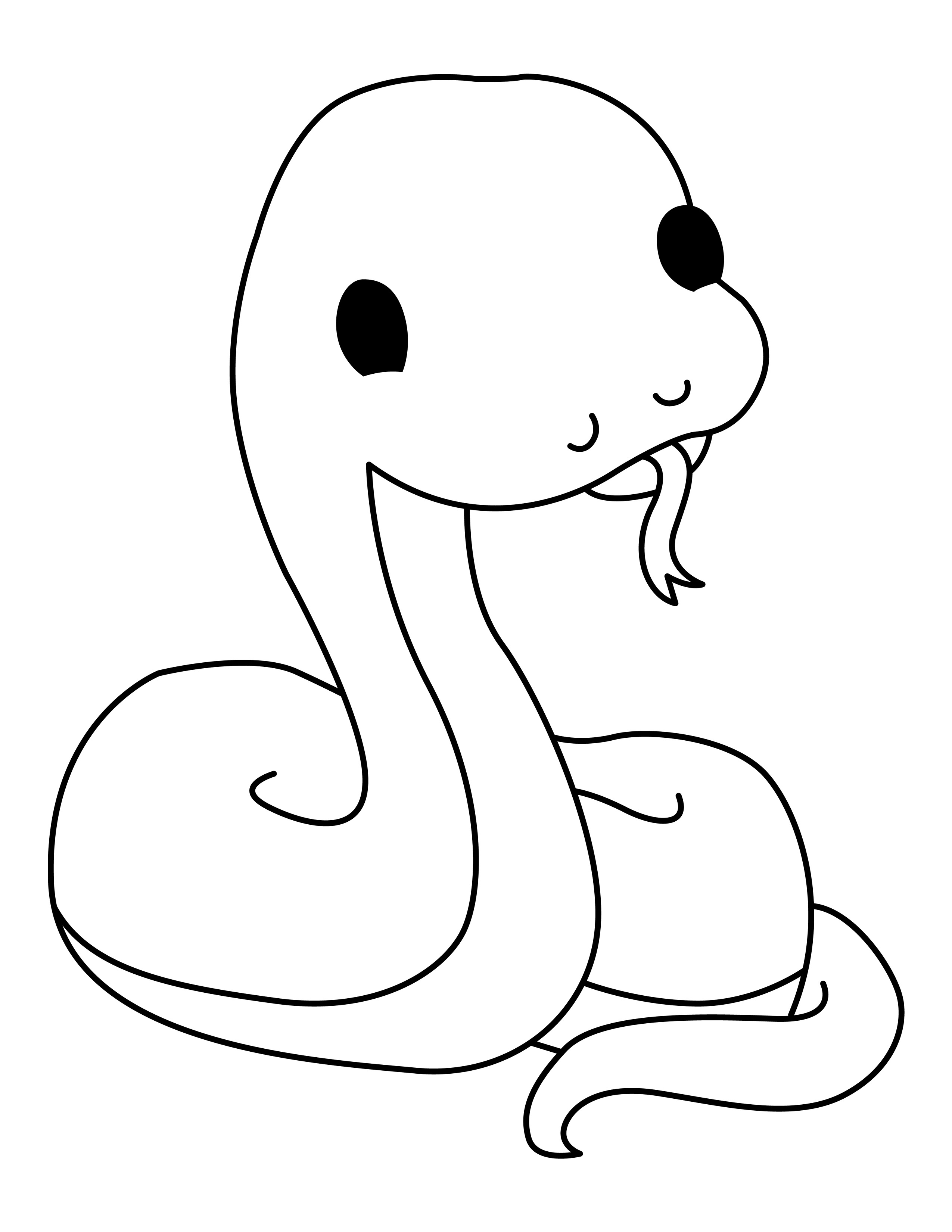 Snake coloring page
