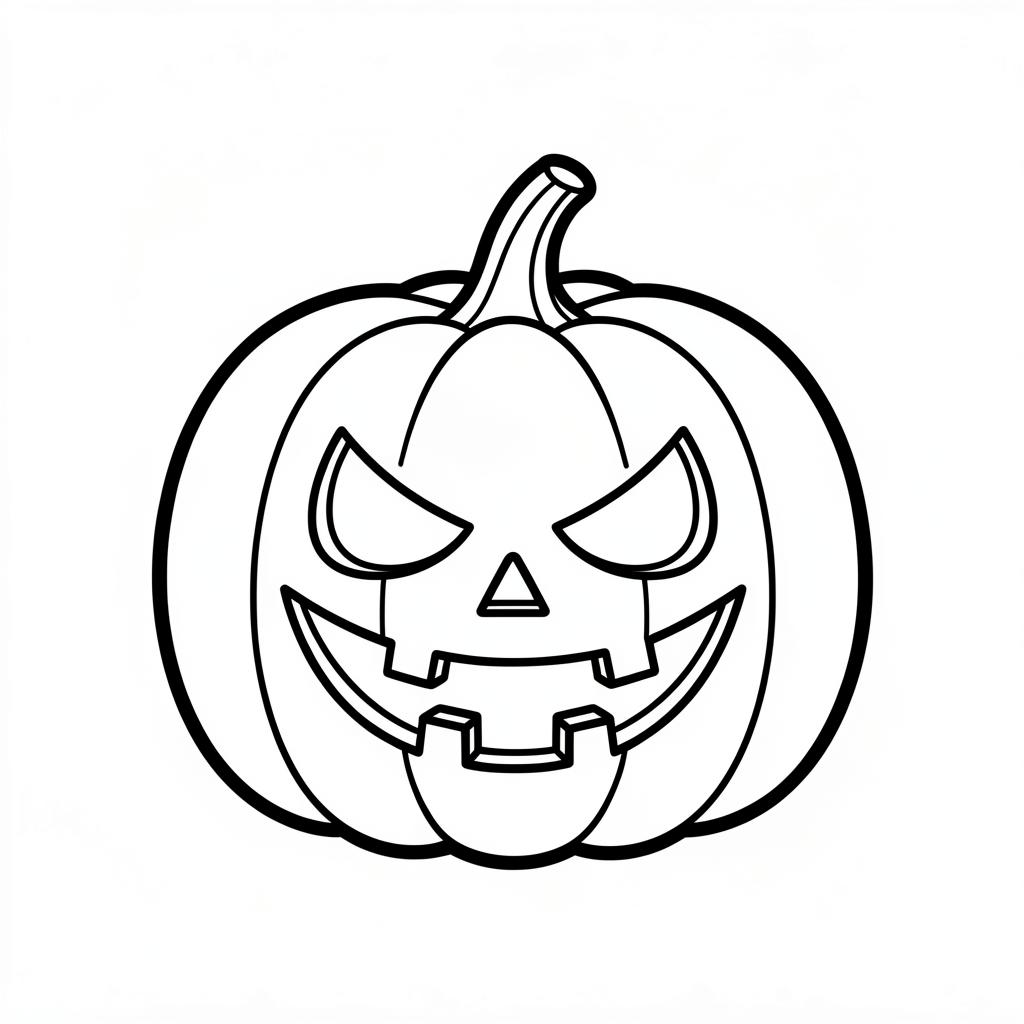 Spooky Pumpkin coloring page