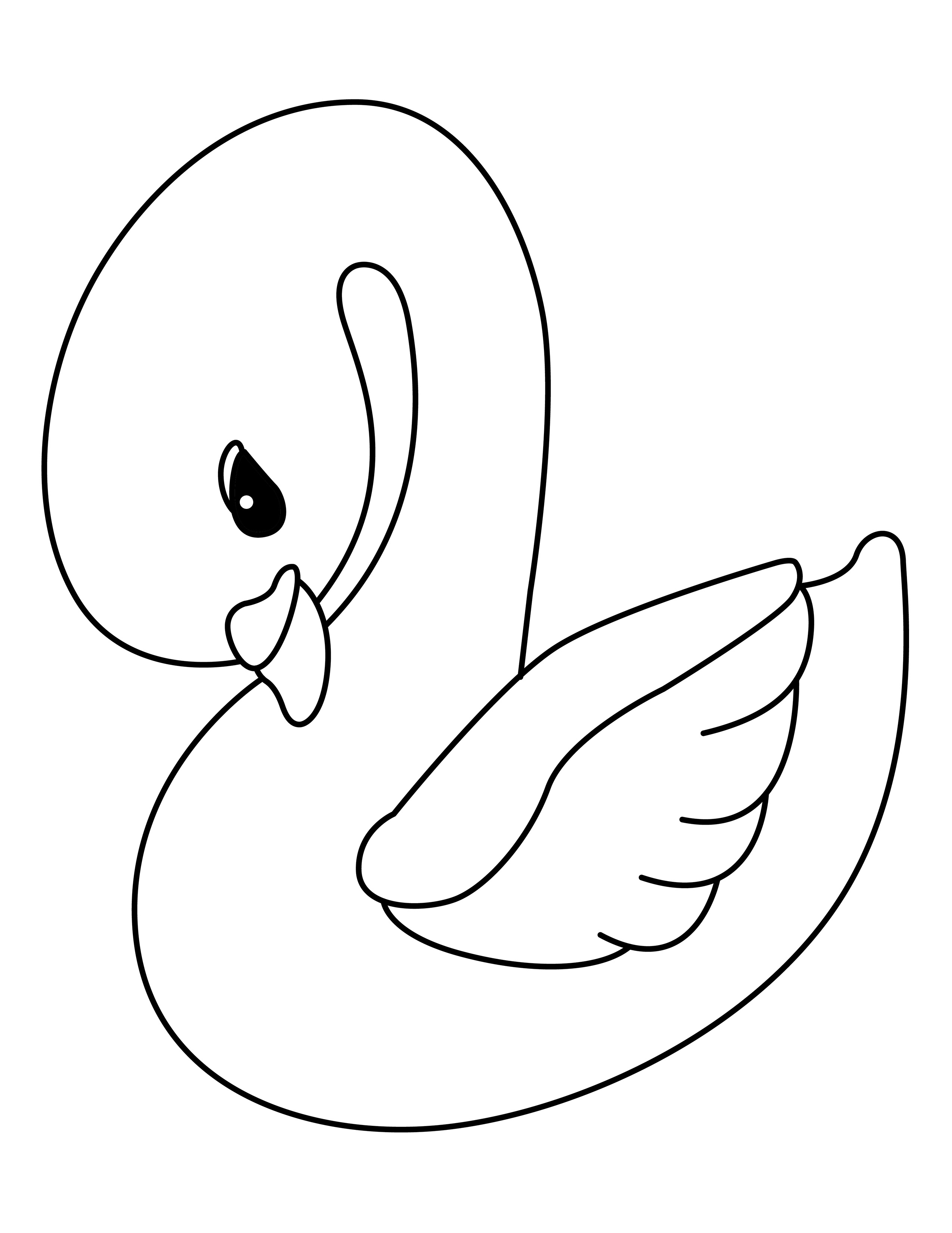 Swan coloring page