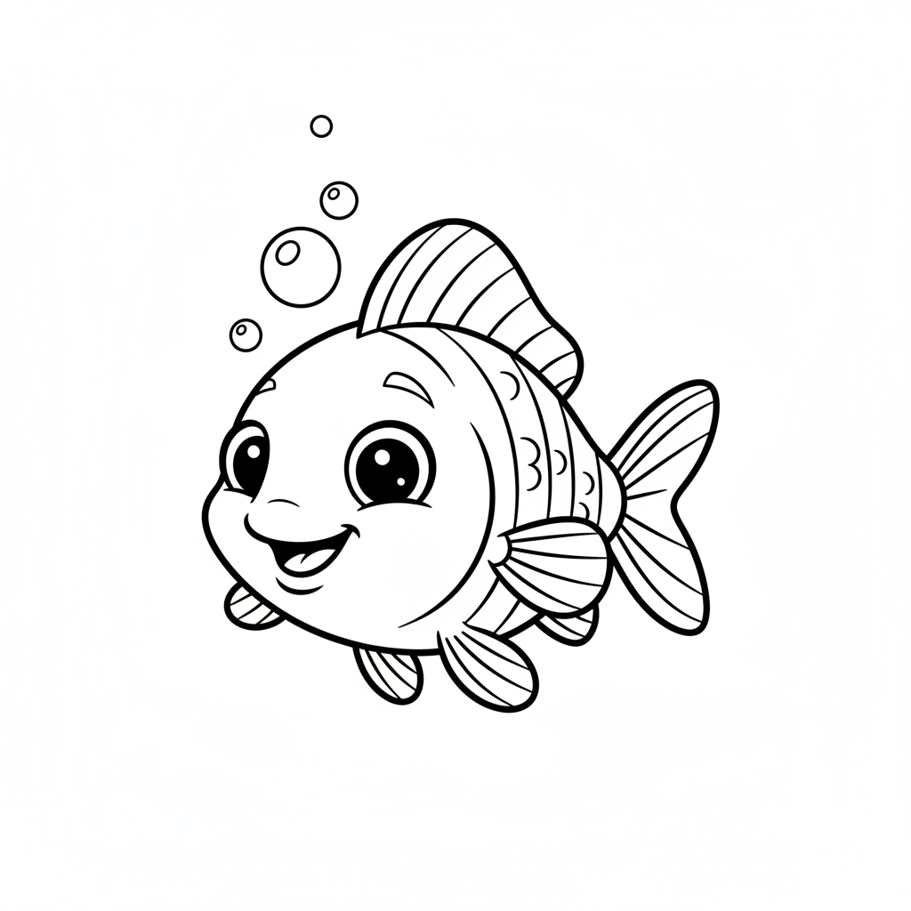 Tiny Fish coloring page