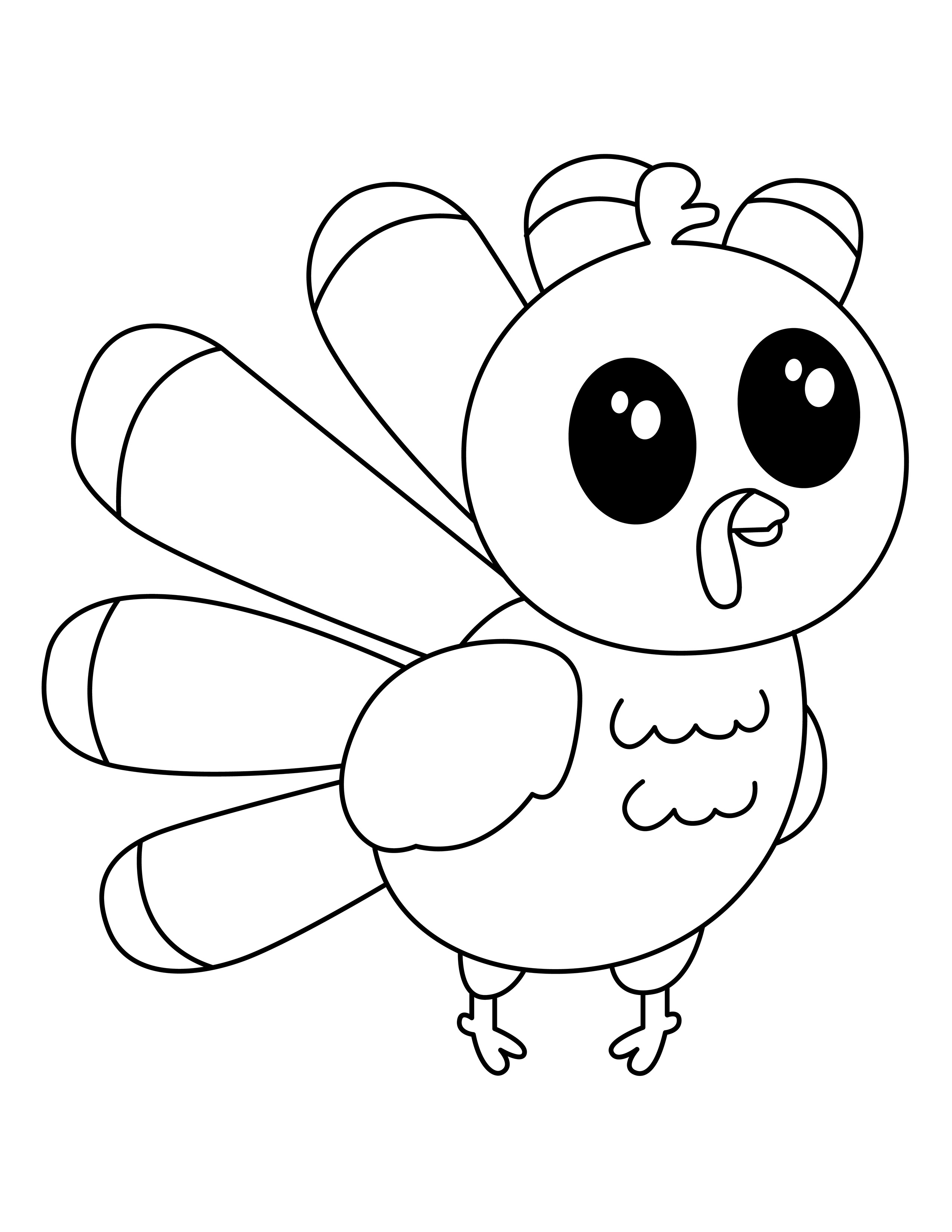 Turkey coloring page