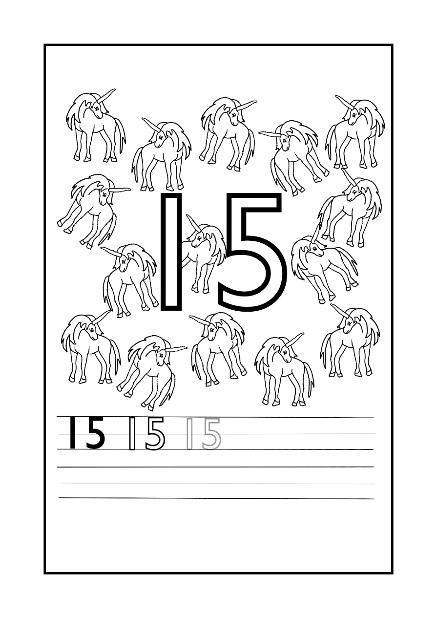Unicorn Coloring Page 13 coloring page