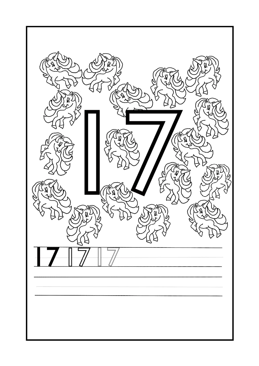 Unicorn Coloring Page 15 coloring page