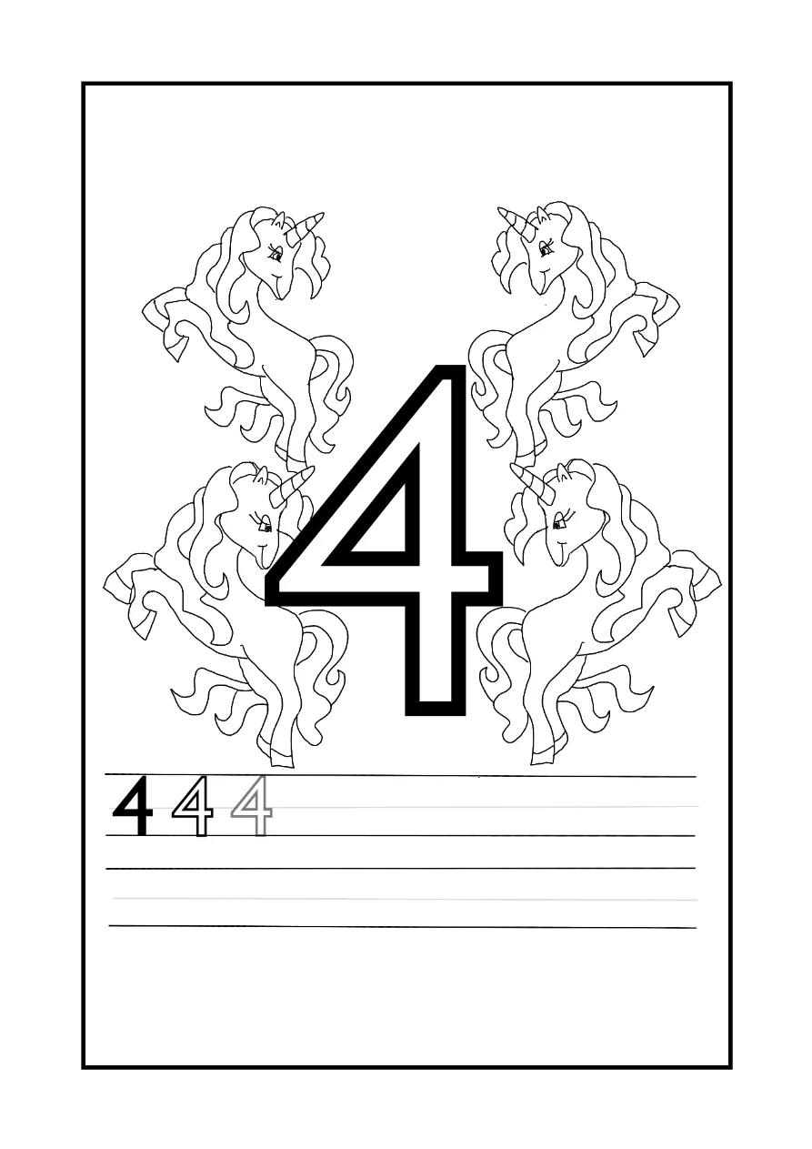 Unicorn Coloring Page 2 coloring page