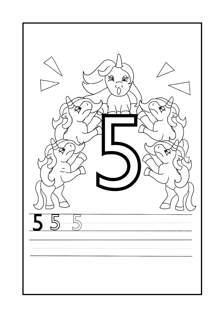 Unicorn Coloring Page 3 coloring page