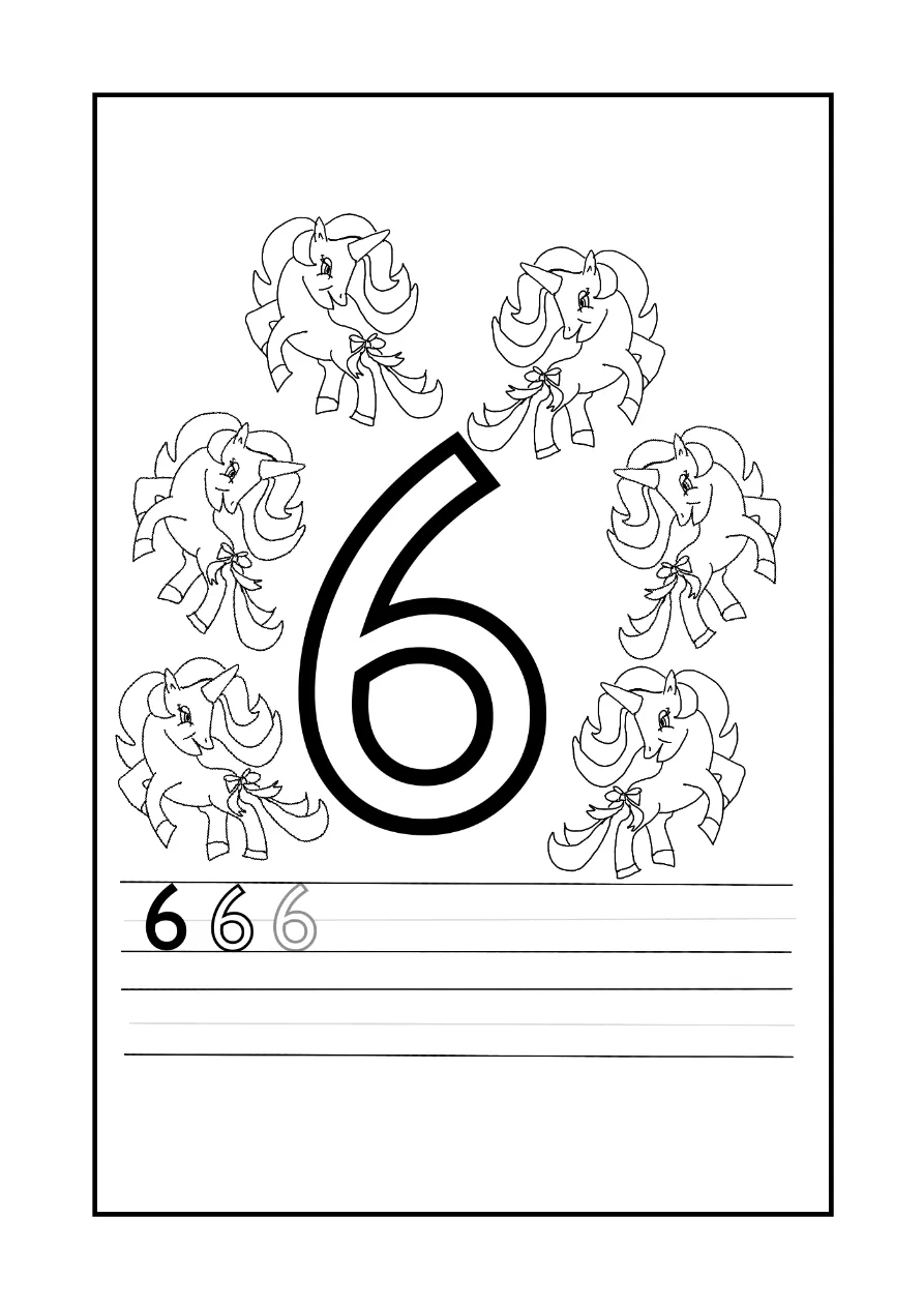 Unicorn Coloring Page 4 coloring page