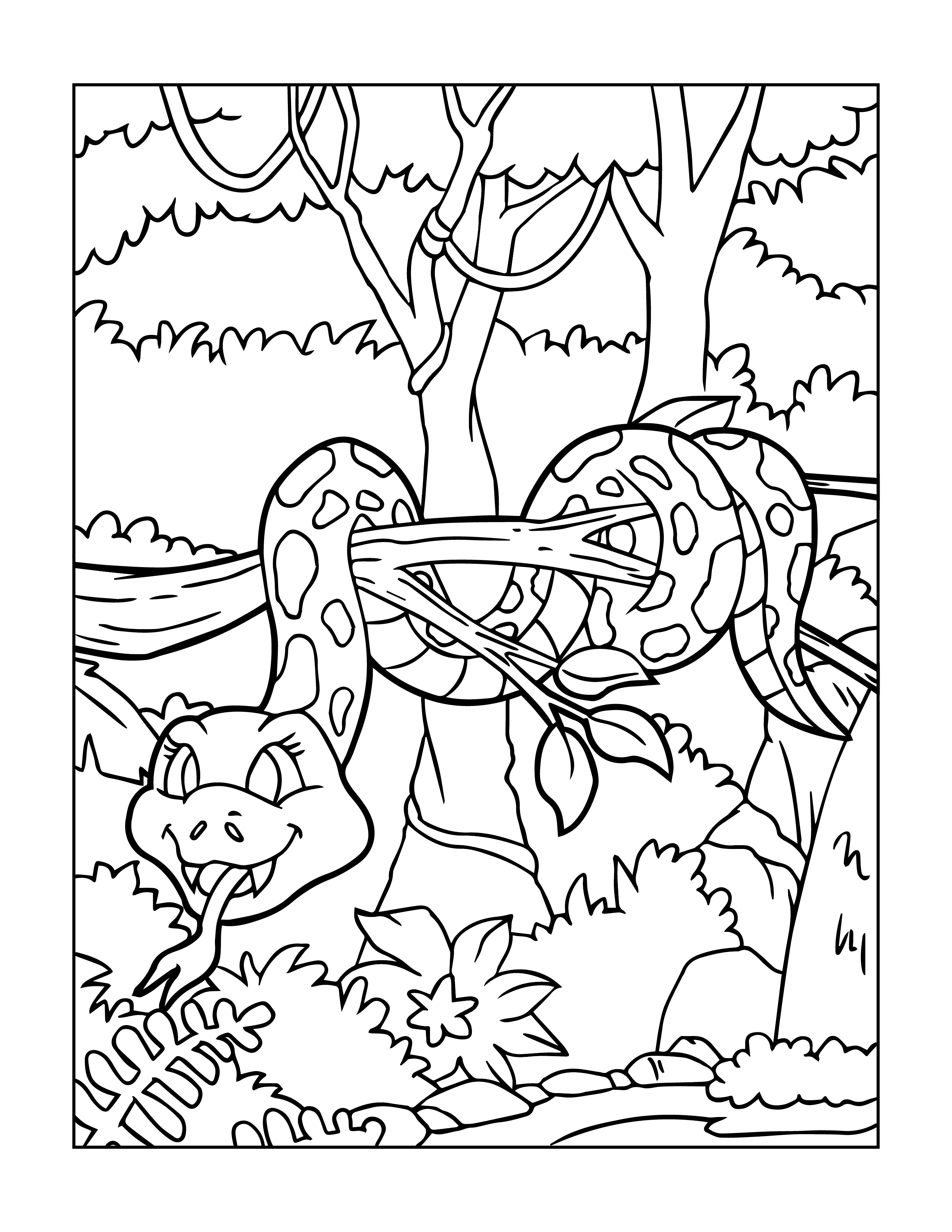 Wild Elephant coloring page