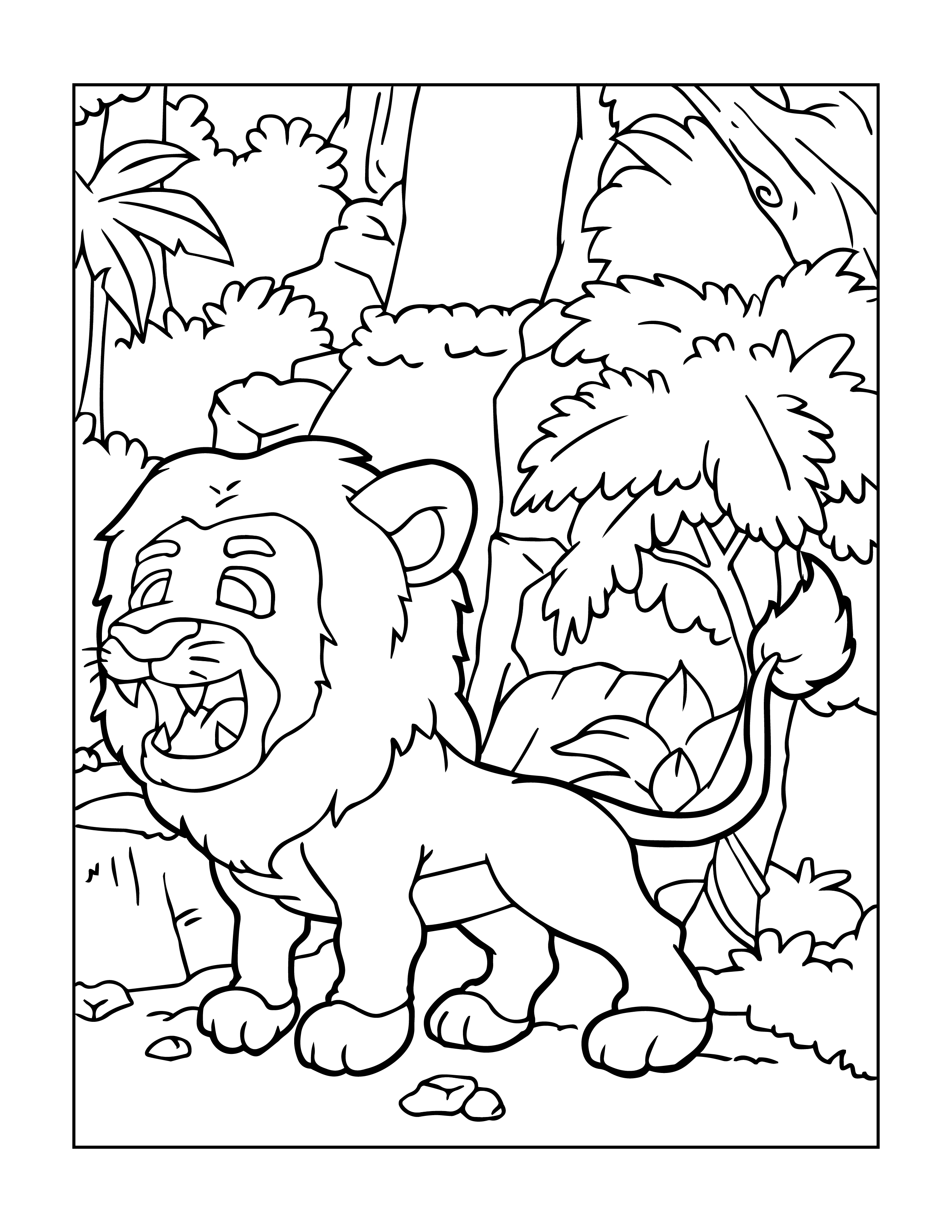 Wild Giraffe coloring page