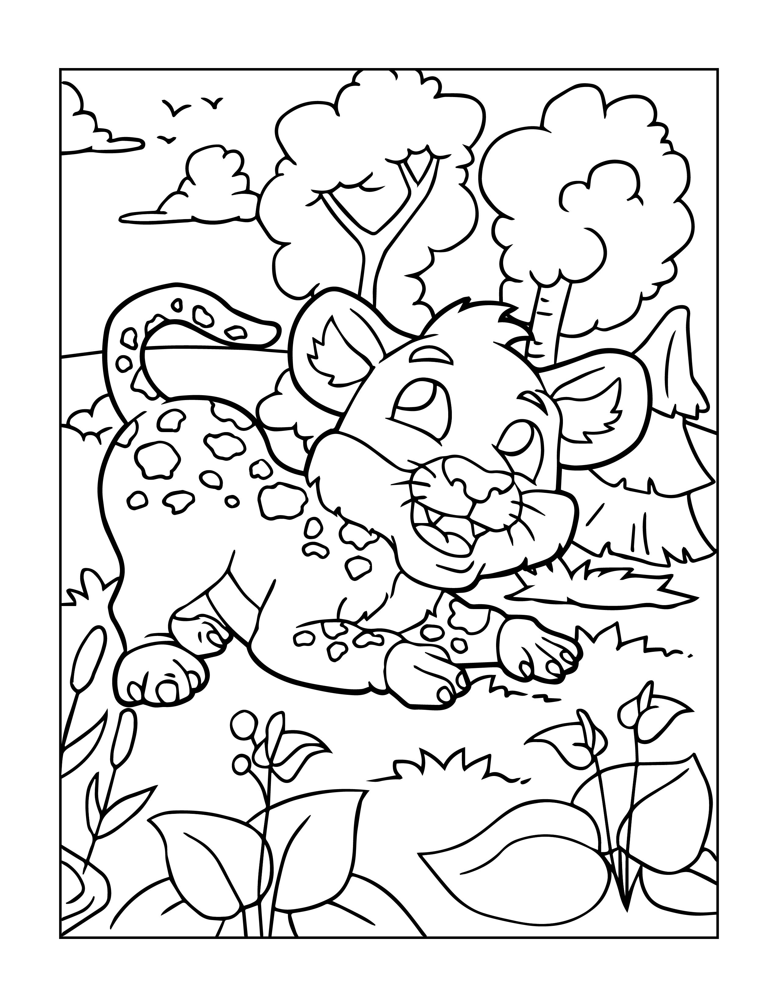 Wolf coloring page